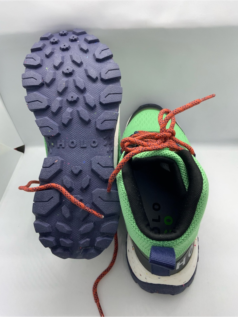 HOLO Green Hiking Boots with Navy Soles - Picture 7 of 8